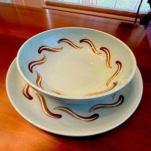 Rare MCM 1950s Harmony House bikini aqua marine pottery made in CA